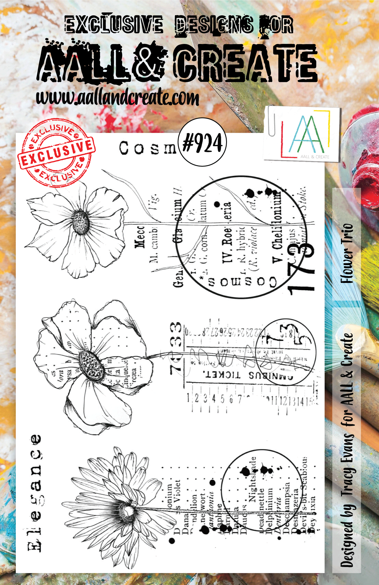 AALL and Create Stamp Set - 924 - Flower Trio