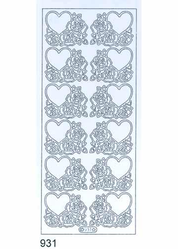 Deco Stickers - Hearts and Roses