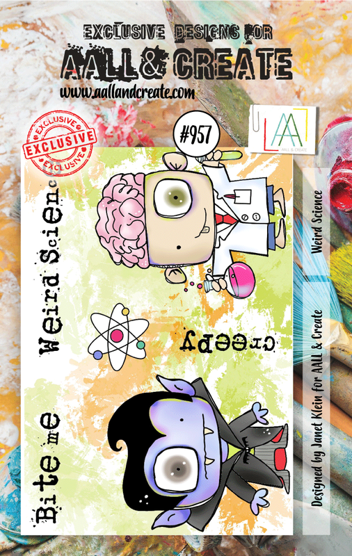 AALL and Create #957 - A7 Stamp Set - Weird Science