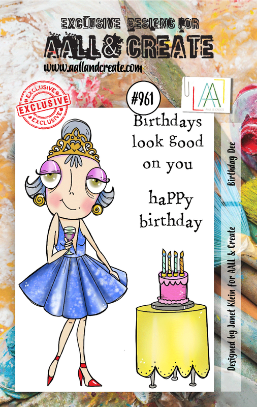 AALL and Create #961 - A7 Stamp Set - Birthday Dee