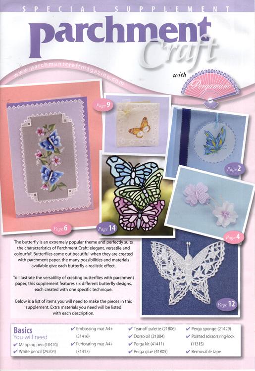 Pergamano pamphlet for spring butterflies
