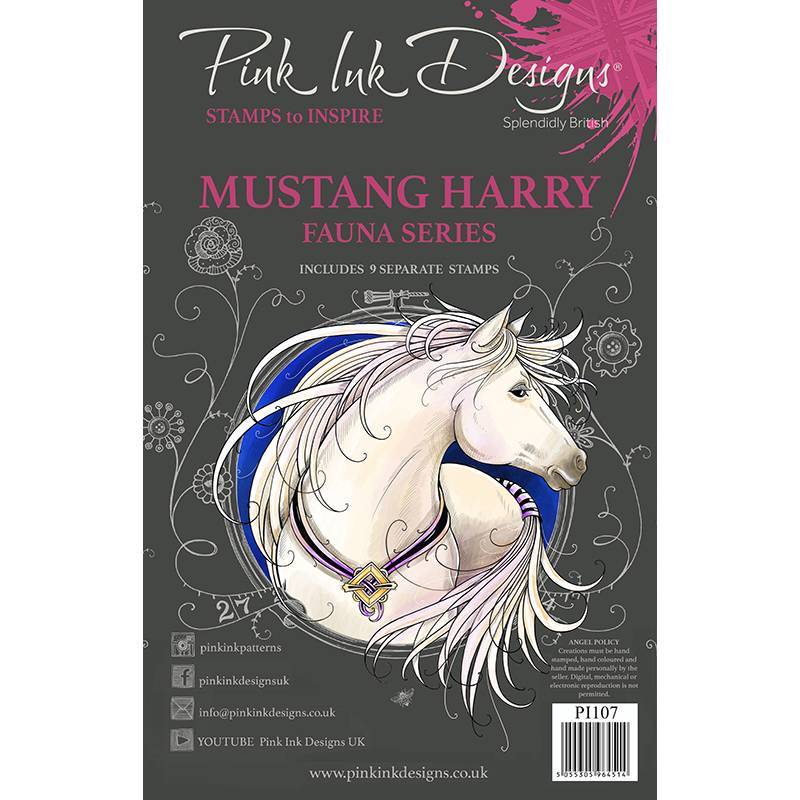 Mustang Harry A5 Clear Stamp Set