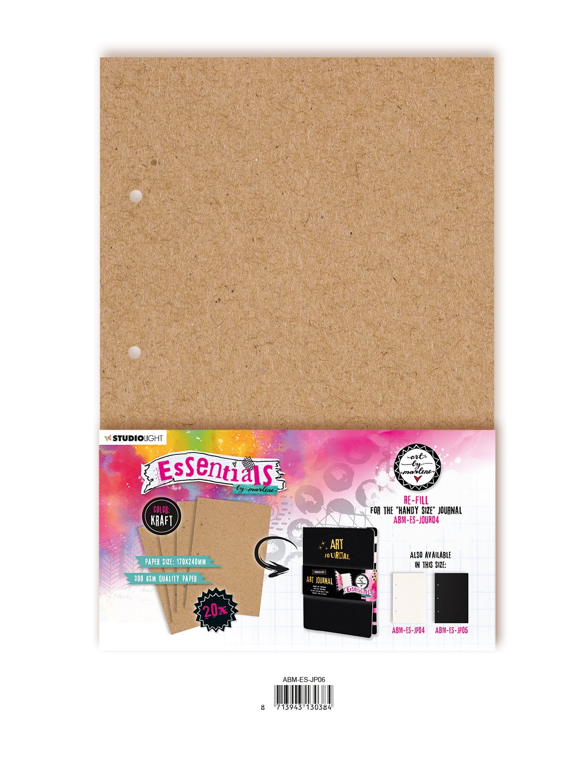 ABM Journal Pages For ABM-ES-JOUR04 Kraft Essentials 170x240x8mm 20 SH nr.06