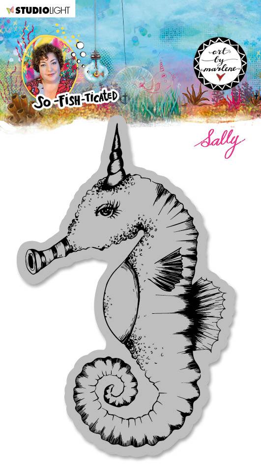 ABM Cling Stamp Sally (Sea horse) So-Fish-Ticated 100x120mm nr.16