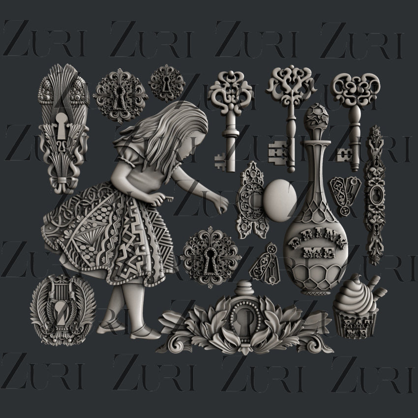 Zuri Designs Alice's Keys