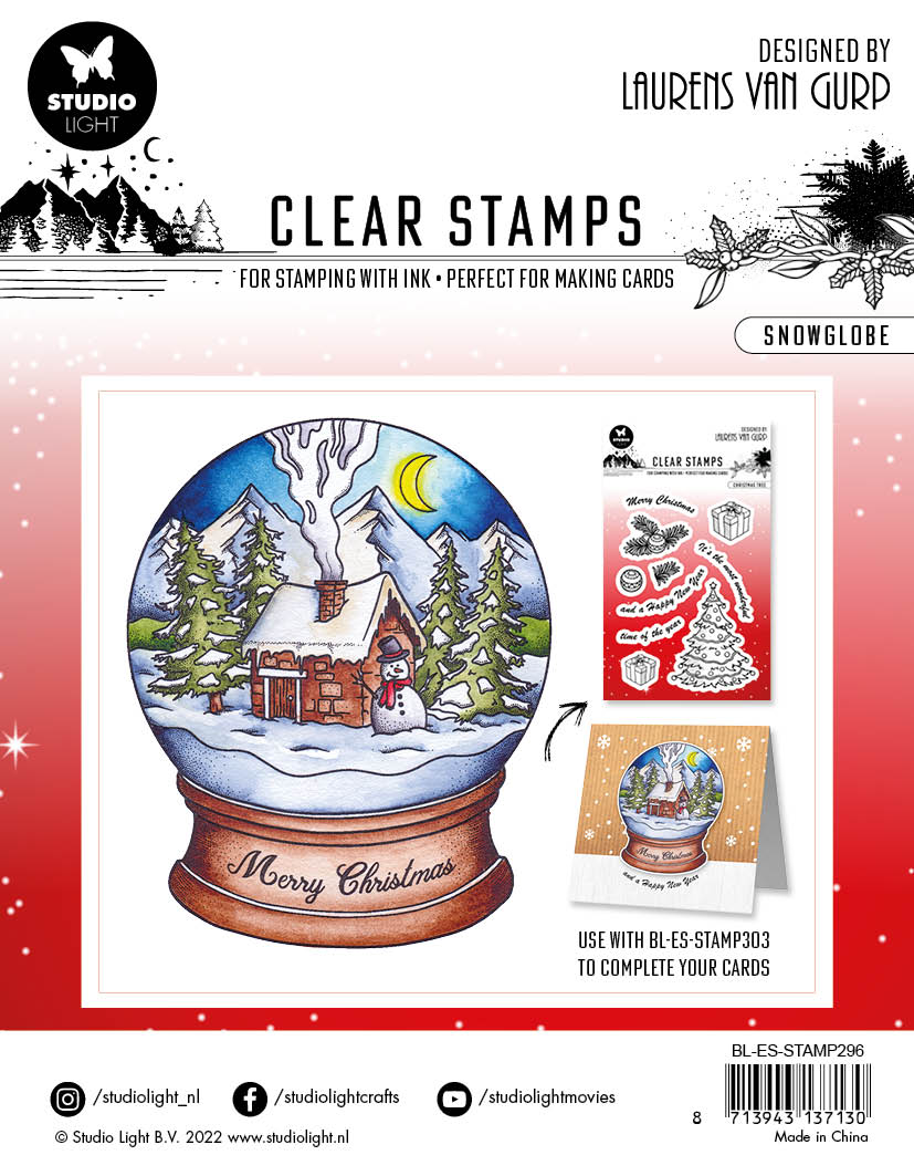 BL Clear Stamp Snowglobe Essentials 120x120x3mm 1 PC nr.296