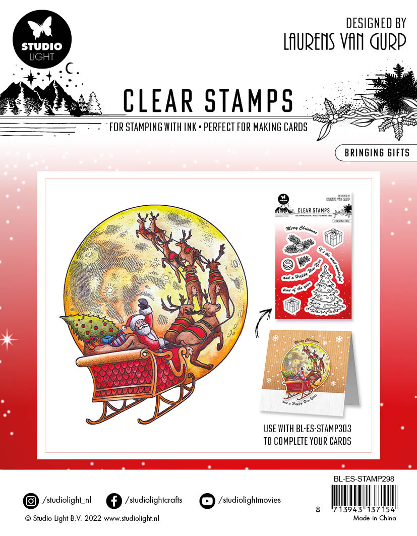 BL Clear Stamp Bringing Gifts Essentials 120x120x3mm 1 PC nr.298