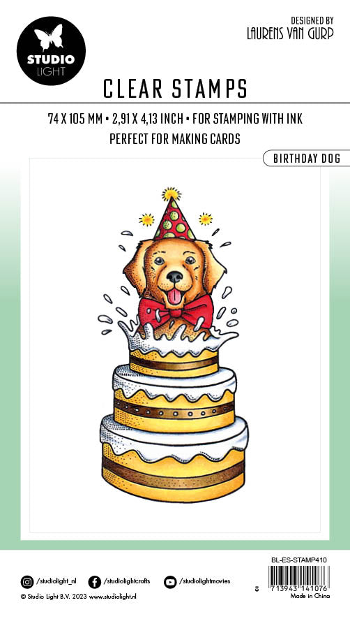 BL Clear Stamp Birthday Dog Essentials 96x45x3mm 1 PC nr.410