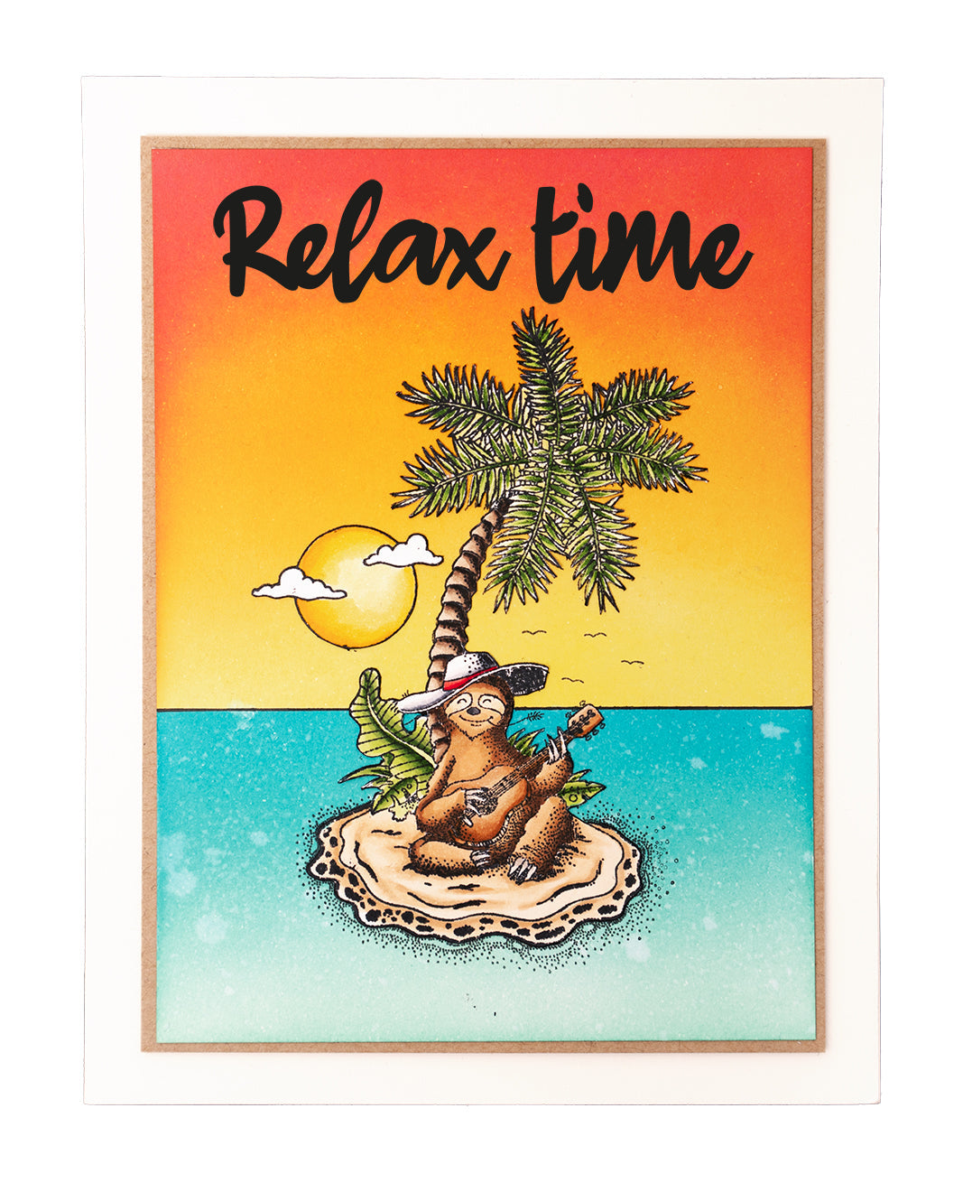 BL Clear Stamp Chilling Sloth By Laurens 91x63x3mm 1 PC nr.459