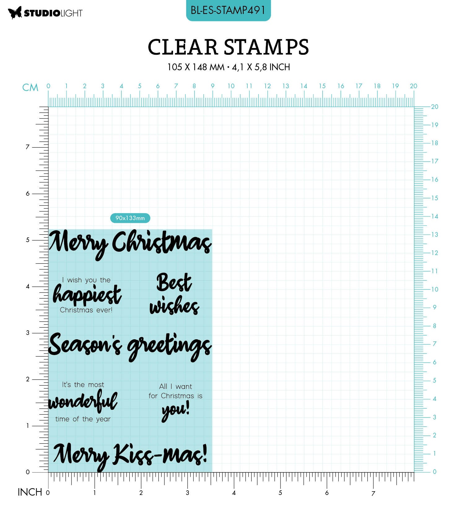 BL Clear Stamp Dear Angel By Laurens 89x64x3mm 4 PC nr.488