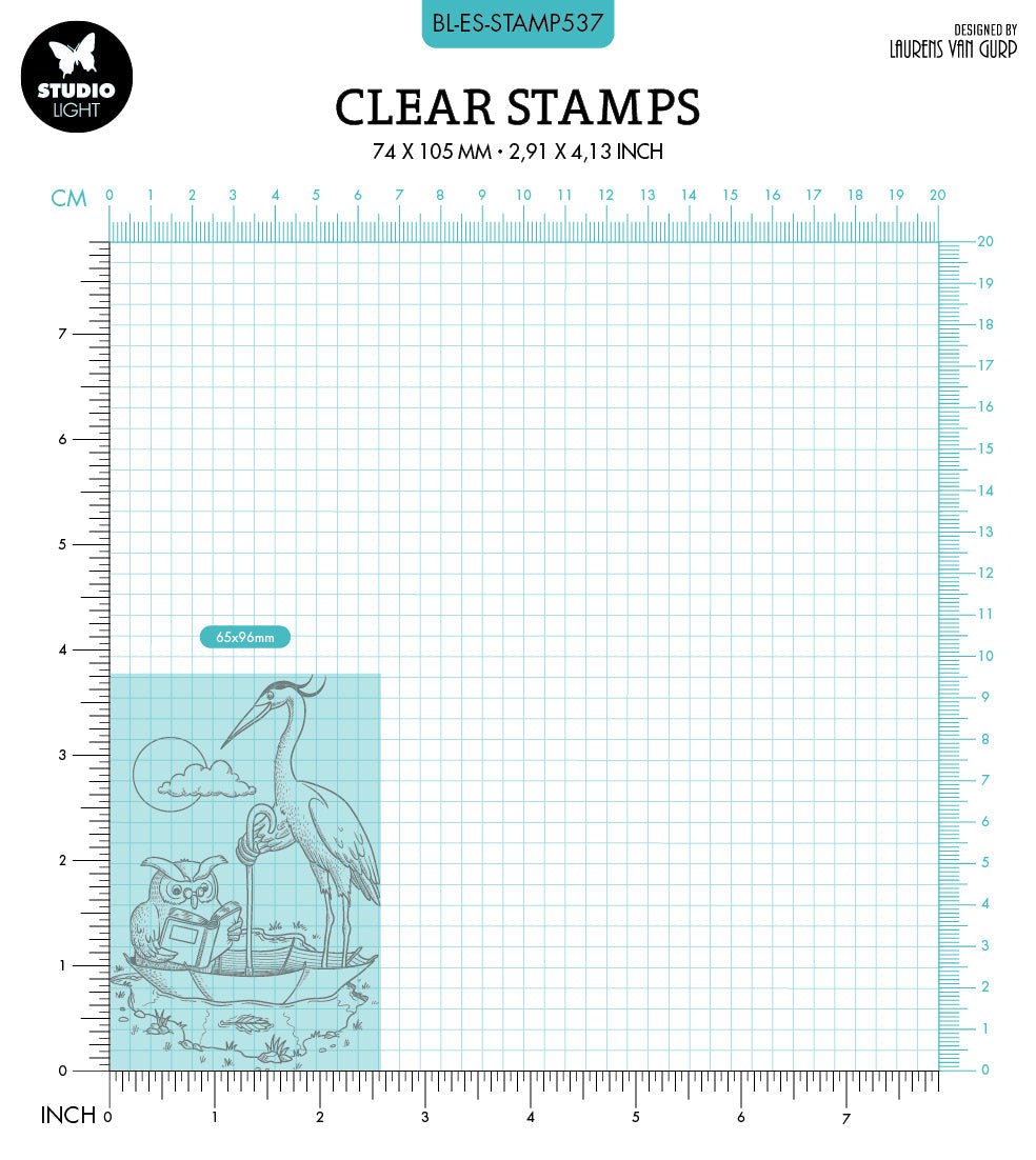 BL Clear Stamp A Wise Owl By Laurens 89x64x3mm 1 PC nr.537