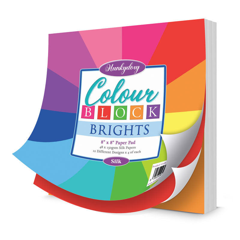 Colour Block Paper Pad - Brights - Silk