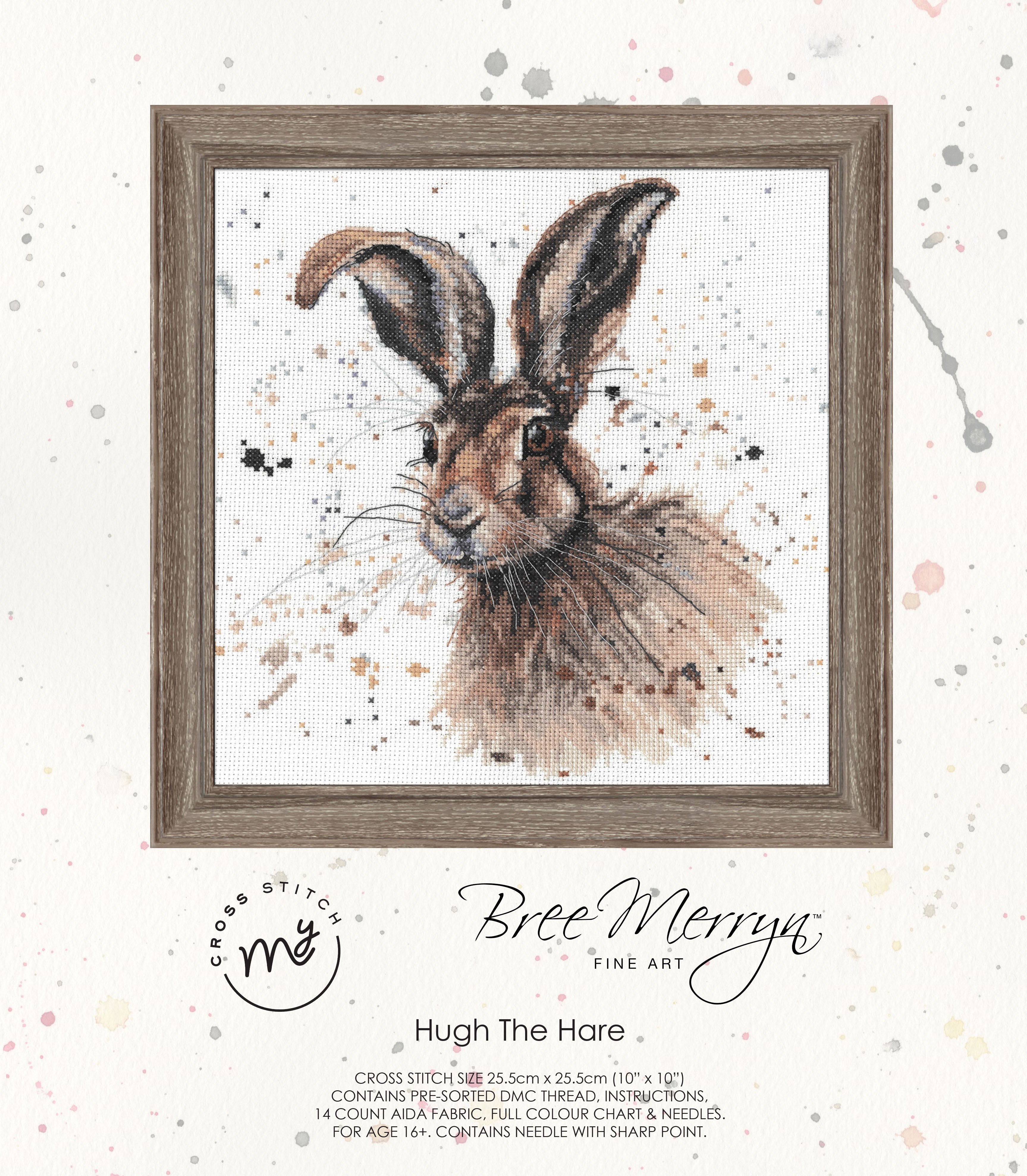 Bree Merryn Counted Cross Stitch Kit Hugh the Hare