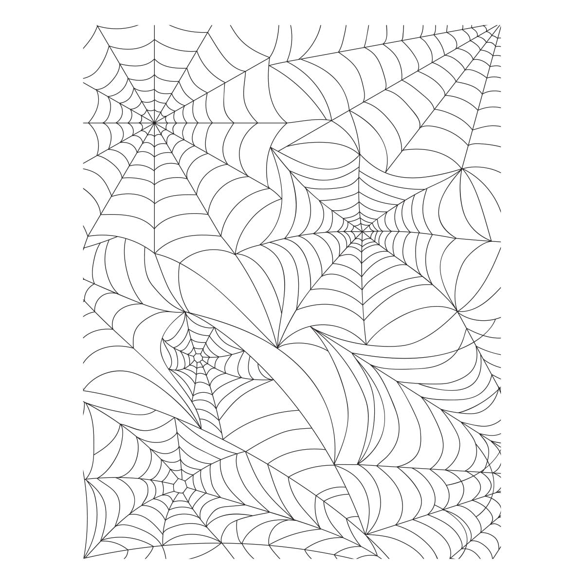 Spider Web Background Press Plate from the Betterpress Halloween Collection