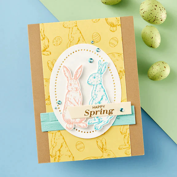 Spring Bunnies Press Plate & Die Set from the Spring Sampler Collection by Simon Hurley