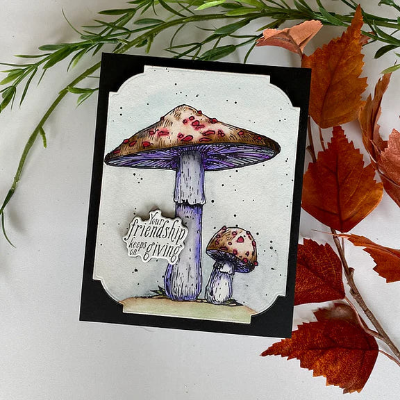 Mushroom Duo Press Plate & Die Set from the BetterPress Autumn Collection