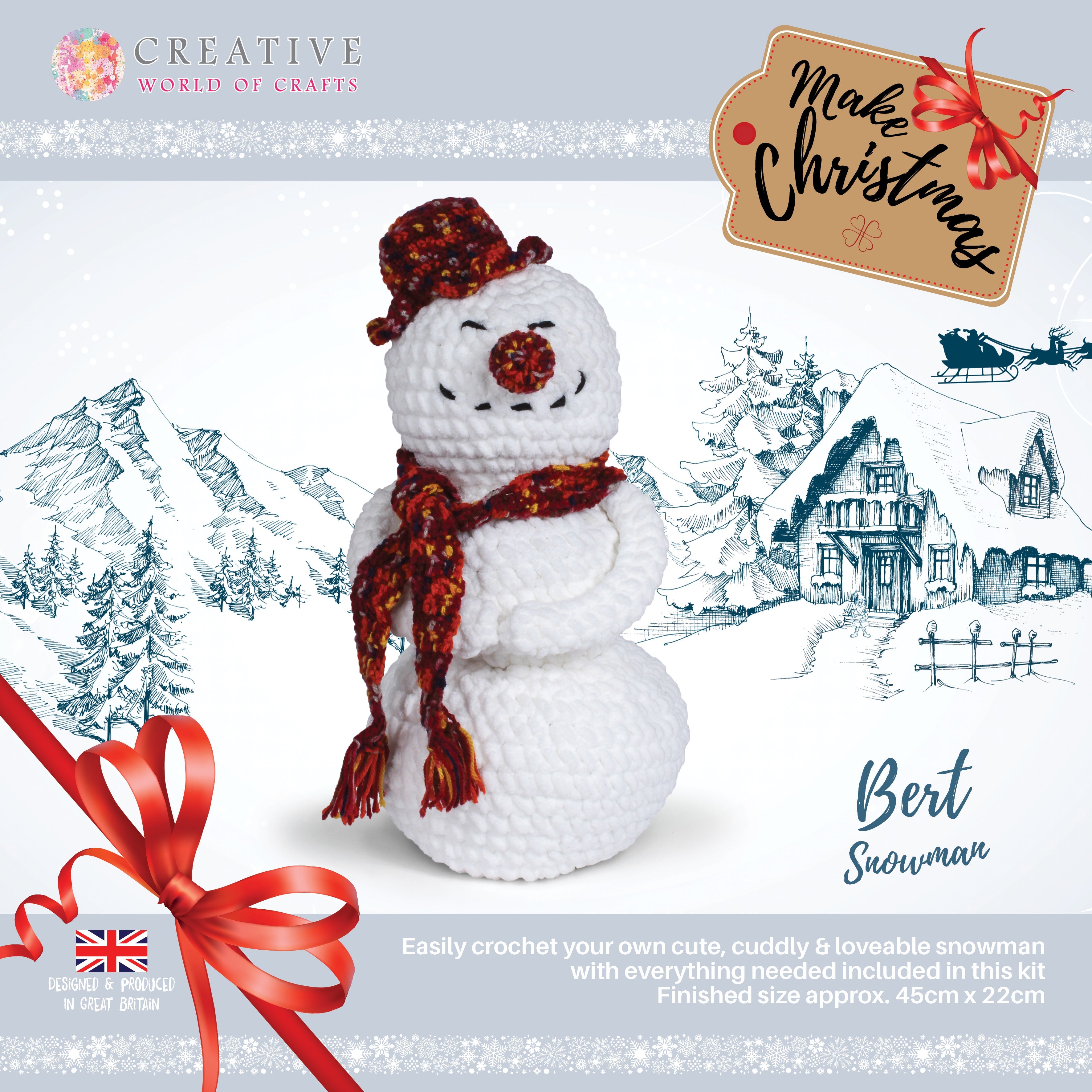 Knitty Critters - Make Christmas - Bert Snowman