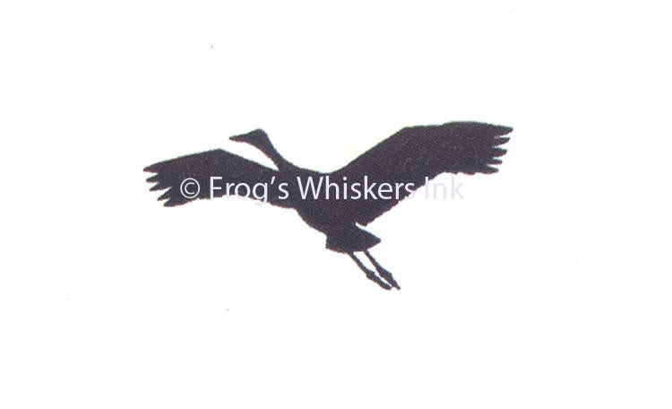 Frog's Whiskers Stamps - Flying Crane