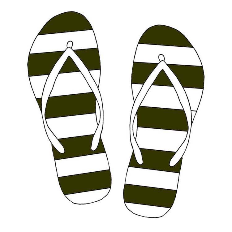 Frog's Whiskers Ink Stamp - Flip Flops sm