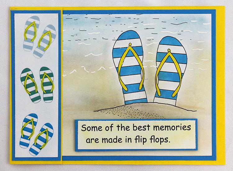 Frog's Whiskers Ink Stamp - Flip Flops sm