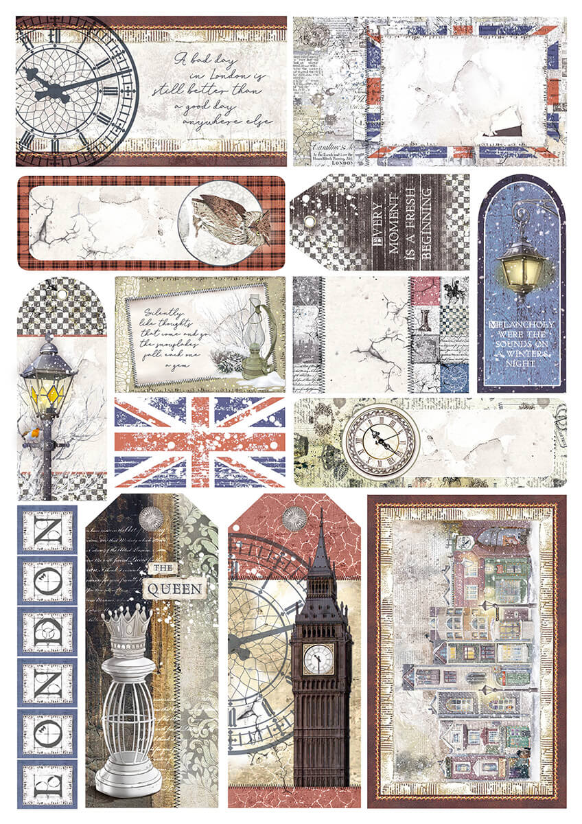 London's Calling Creative Pad A4 9/Pkg + 1 Free deluxe sheet