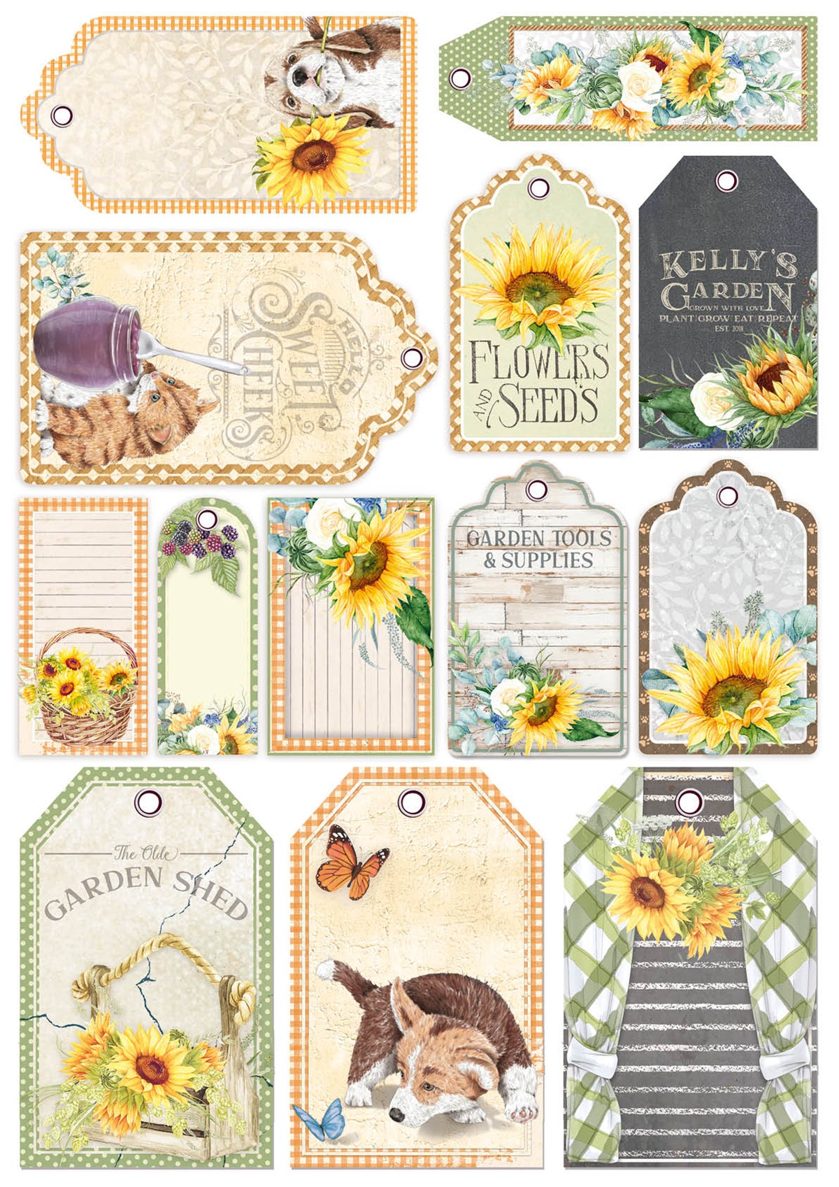 Ciao Bella Farmhouse Garden Creative Pad A4 9/Pkg