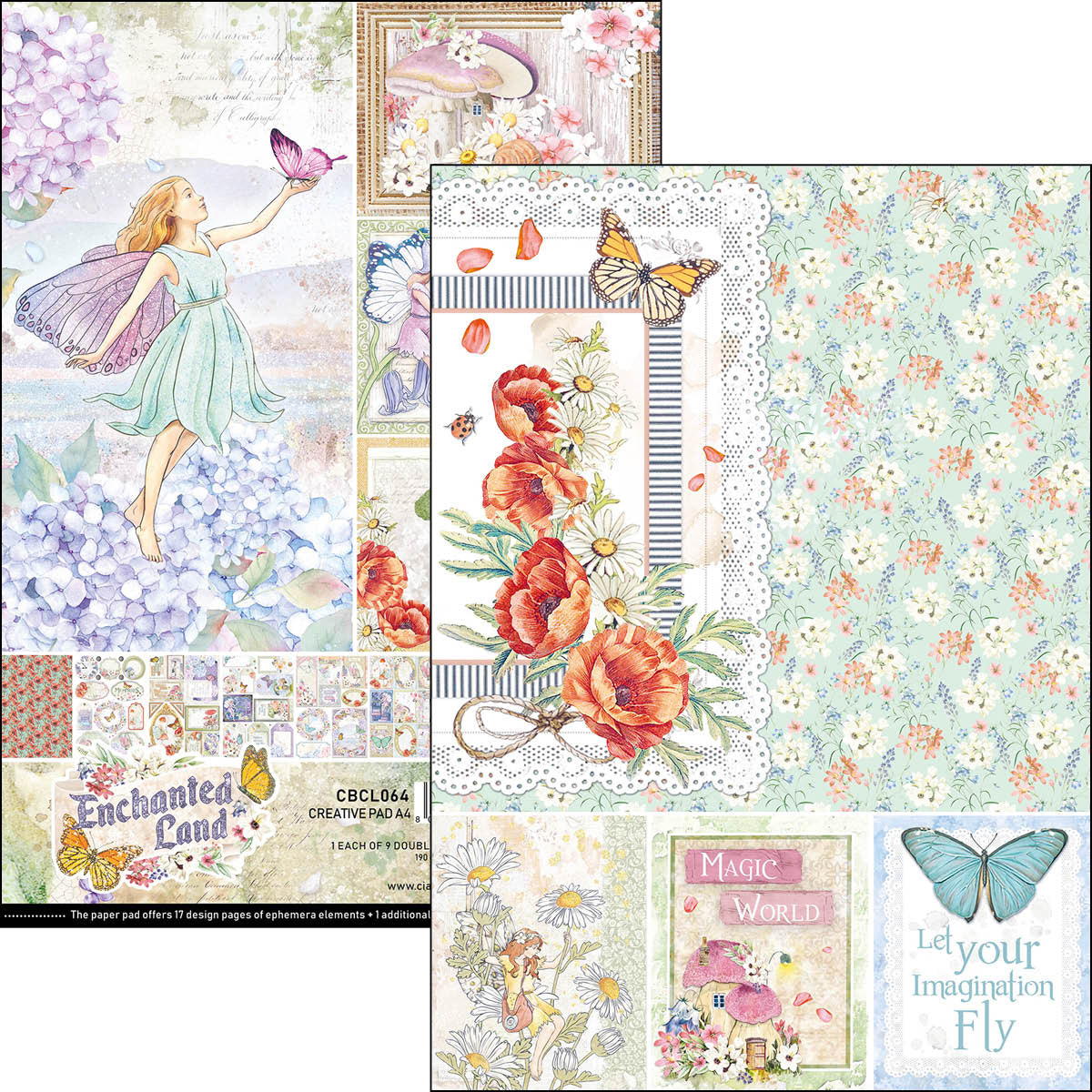 Ciao Bella Enchanted Land Creative Pad A4 9/Pkg