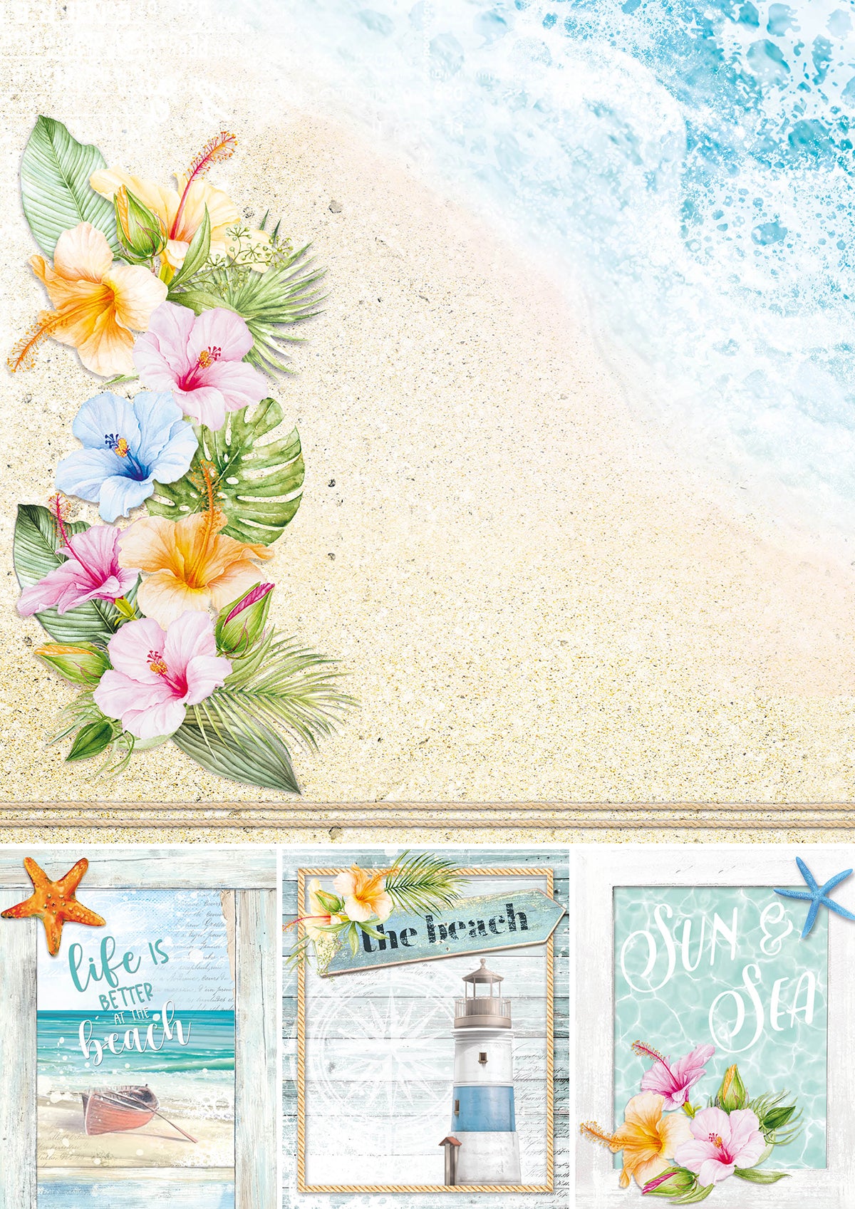 Ciao Bella Summer Breeze Creative Pad A4 9/Pkg