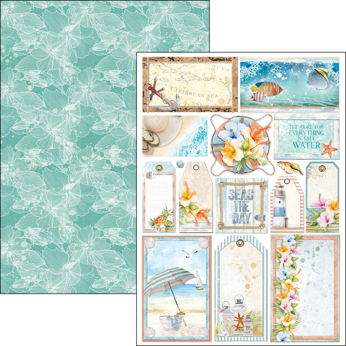 Ciao Bella Summer Breeze Creative Pad A4 9/Pkg