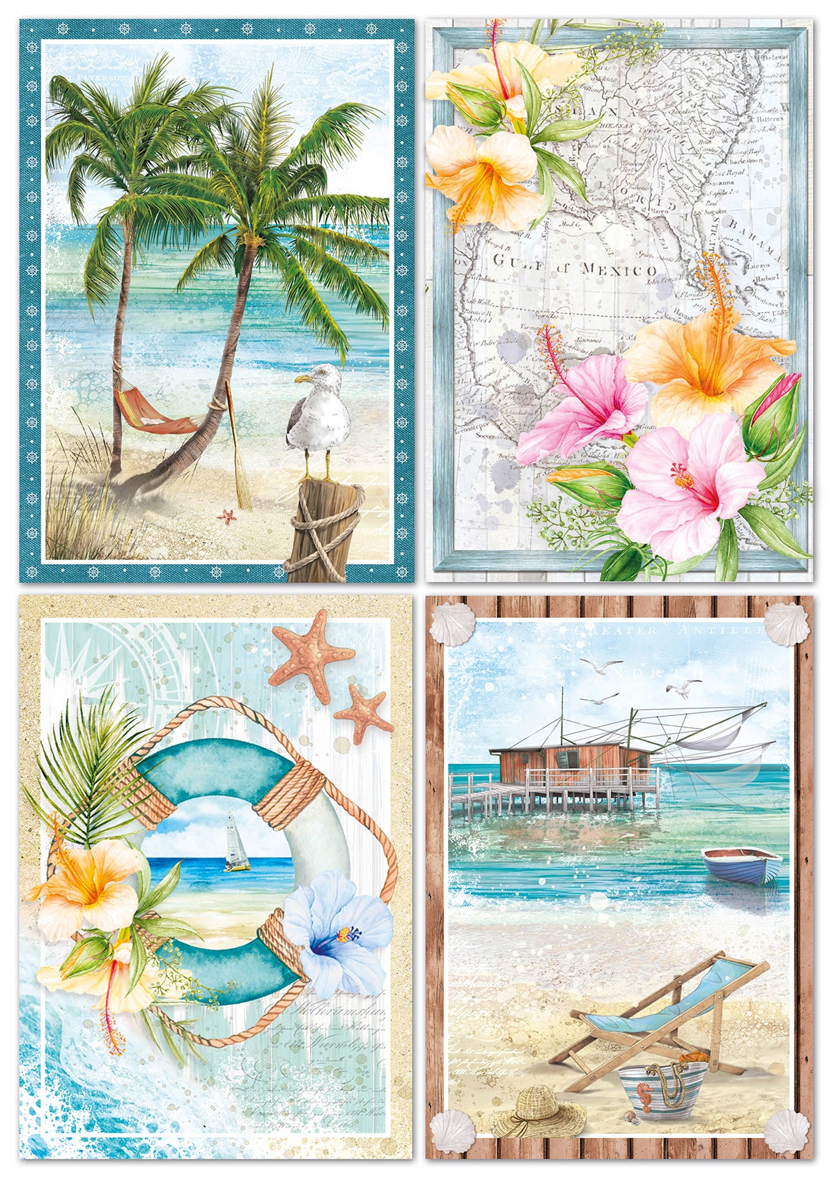 Ciao Bella Summer Breeze Creative Pad A4 9/Pkg