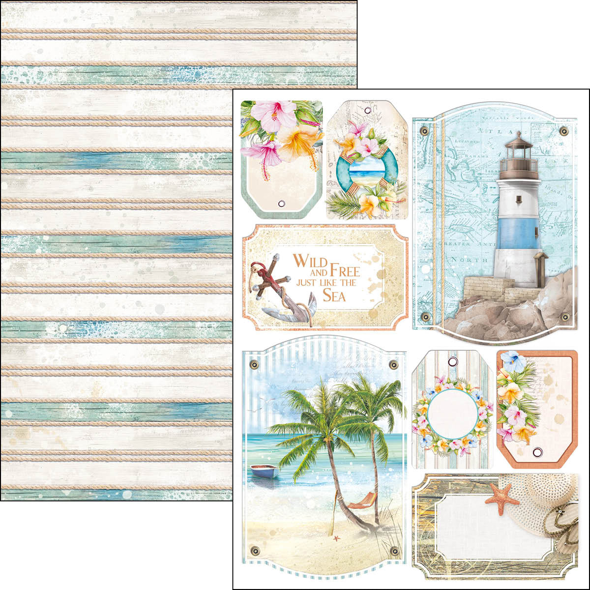 Ciao Bella Summer Breeze Creative Pad A4 9/Pkg