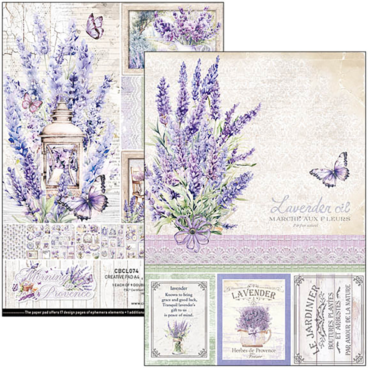 Morning In Provence Creative Pad A4 9/Pkg