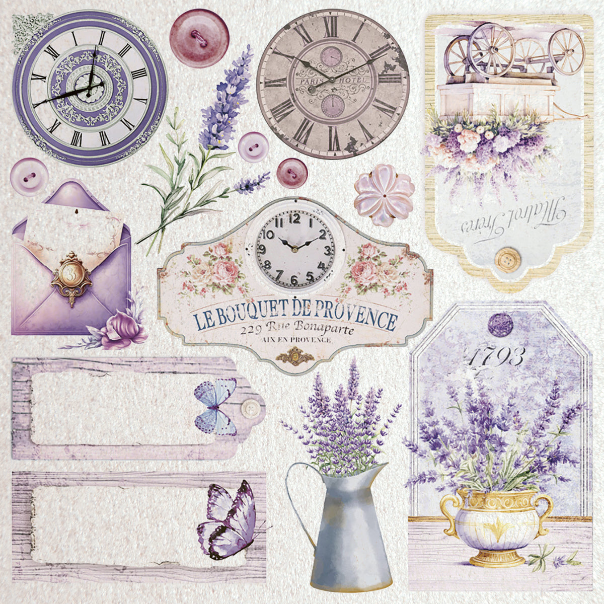 Deluxe Morning In Provence Paper Pearl 6"x6" 5/Pkg