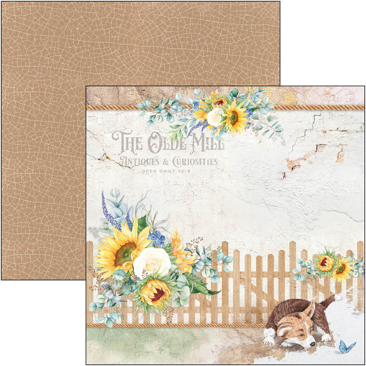 Ciao Bella Farmhouse Garden Paper Pad 8"x8" 12/Pkg