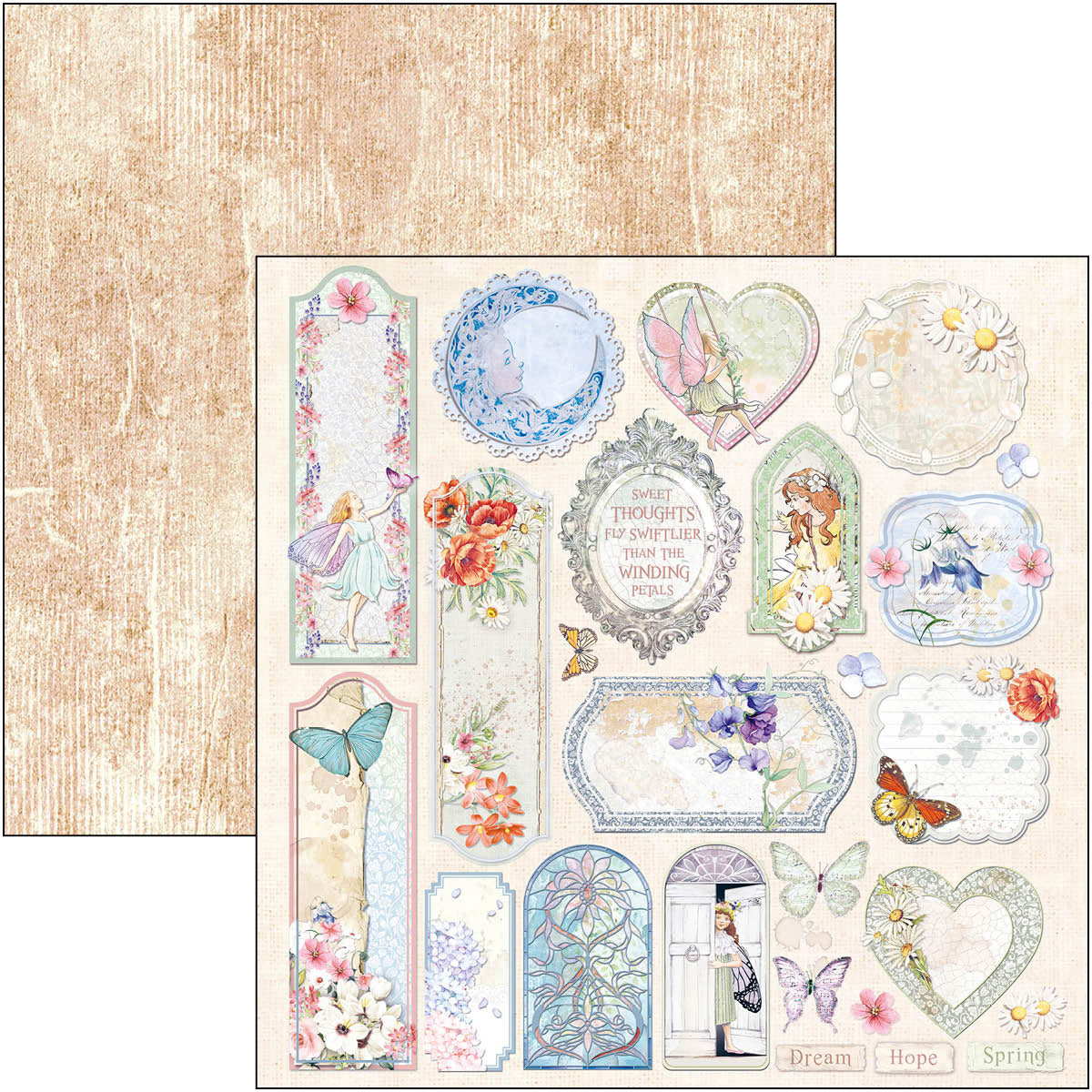 Ciao Bella Enchanted Land Paper Pad 8"x8" 12/Pkg