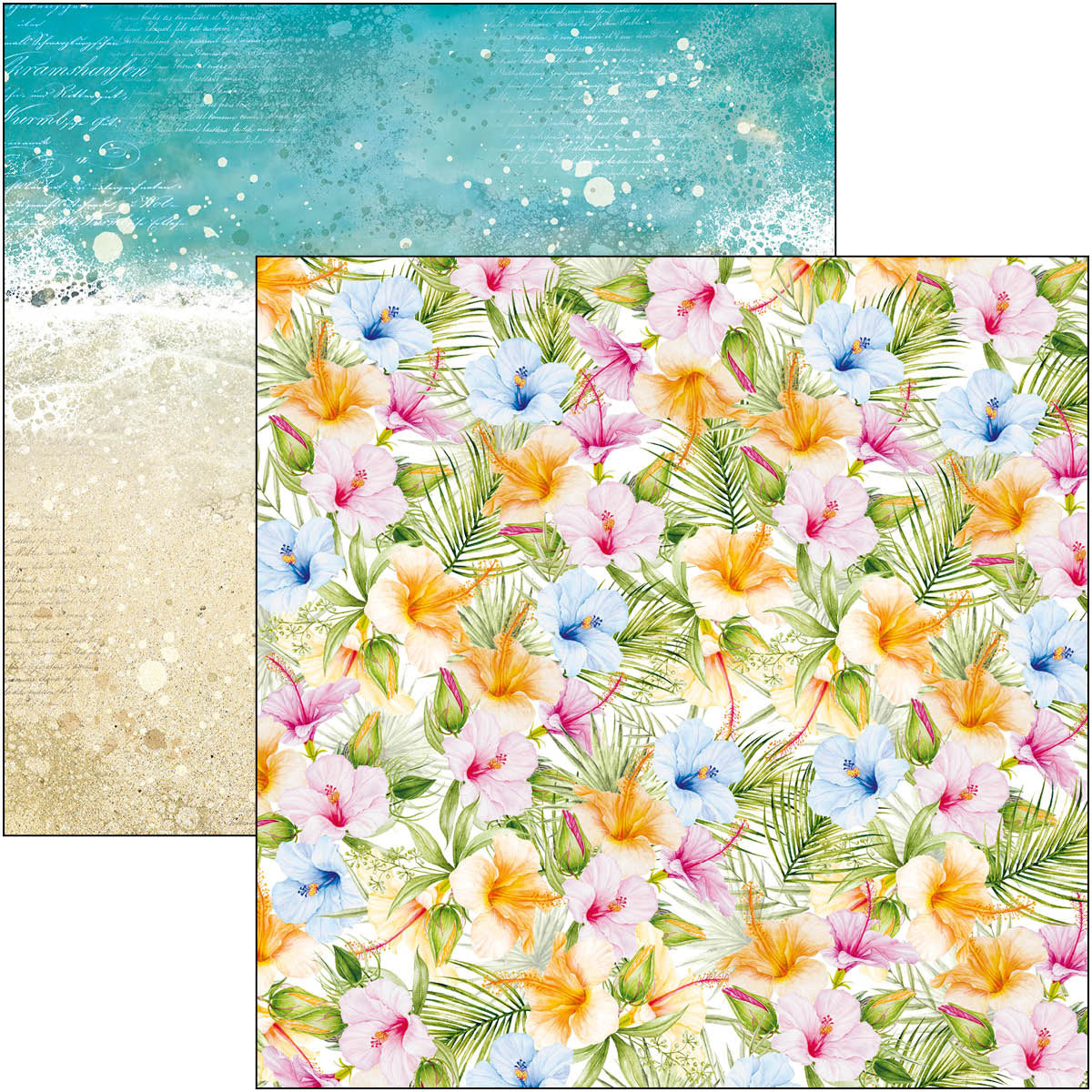 Ciao Bella Summer Breeze Paper Pad 8"x8" 12/Pkg