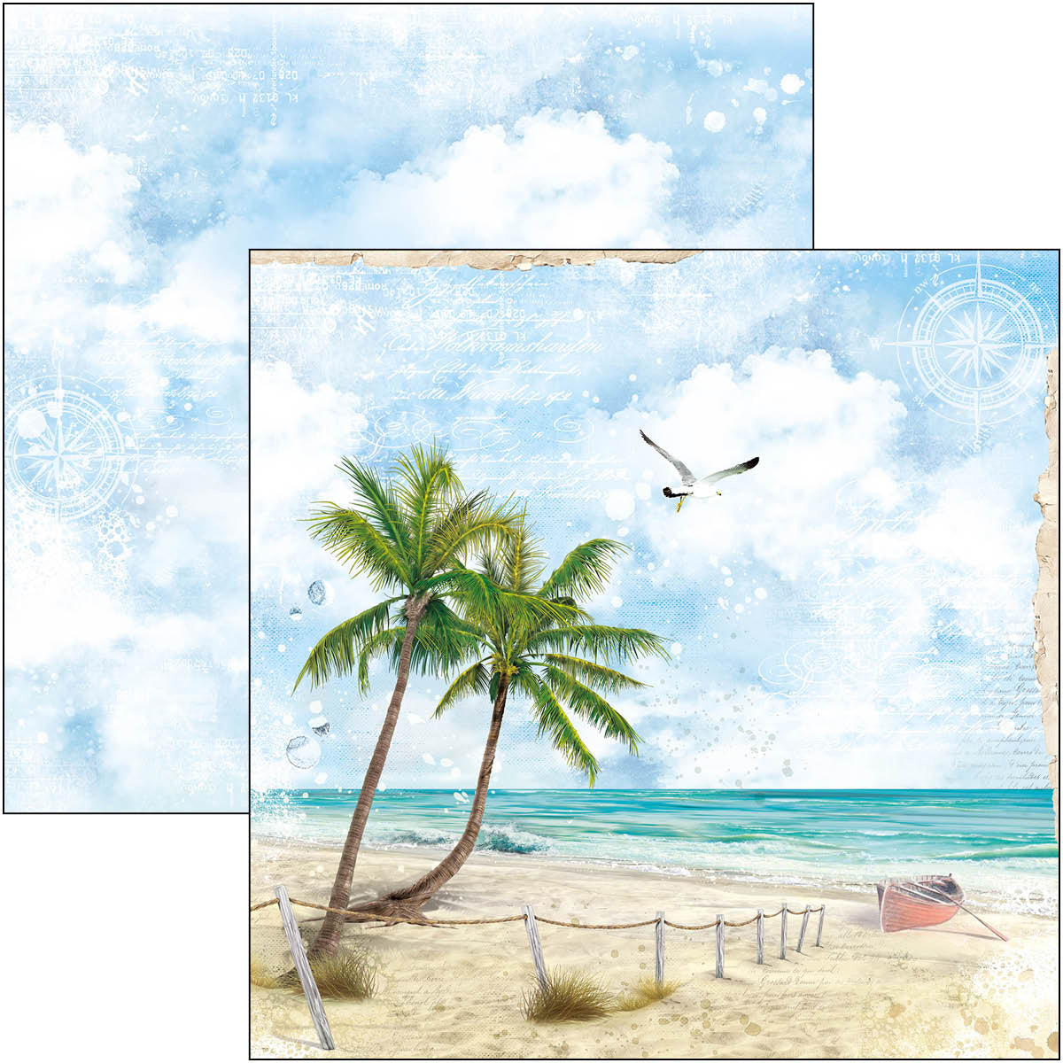 Ciao Bella Summer Breeze Paper Pad 8"x8" 12/Pkg