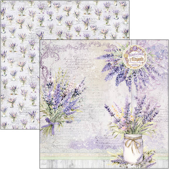 Morning In Provence Paper Pad 8"x8" 12/Pkg