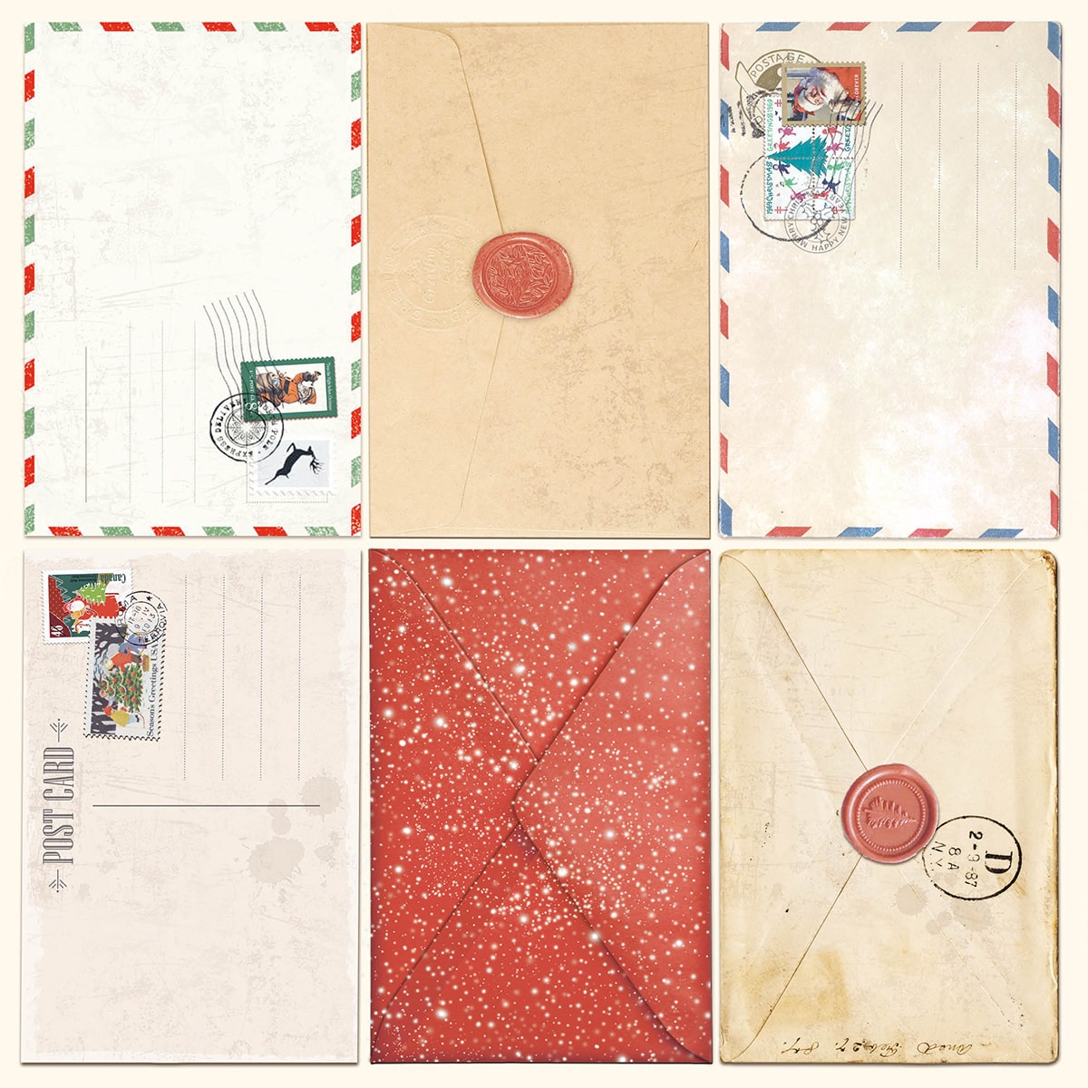 Christmas Vibes Pad 12x12 12/Pkg