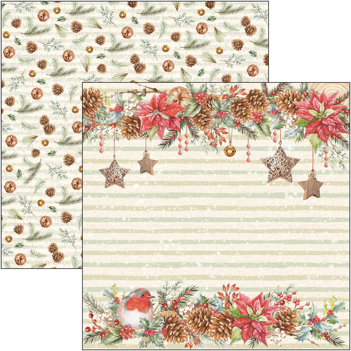 Christmas Vibes Pad 12x12 12/Pkg