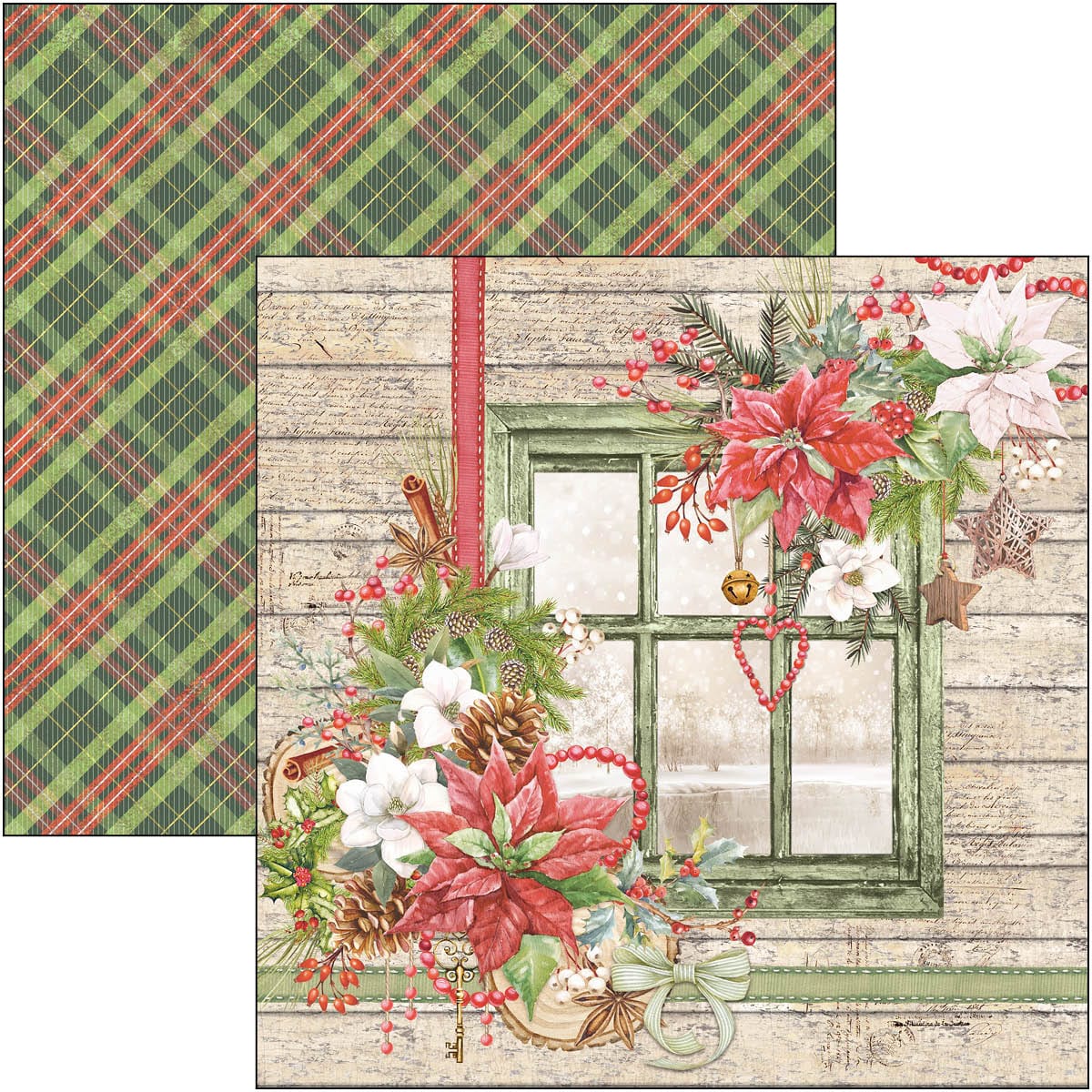 Christmas Vibes Pad 12x12 12/Pkg