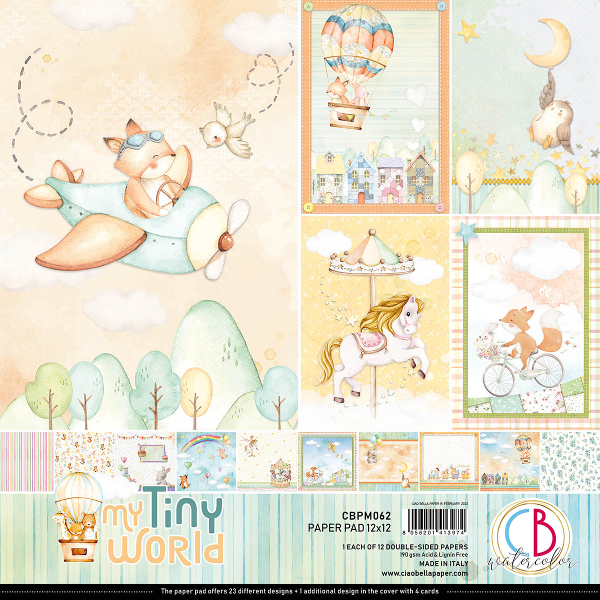 Ciao Bella My Tiny World 12"x12" 12/Pkg