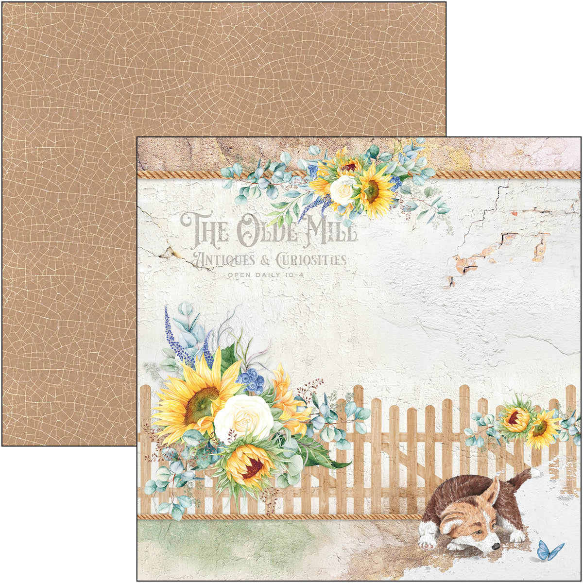 Ciao Bella Farmhouse Garden Paper Pad 12"x12" 12/Pkg