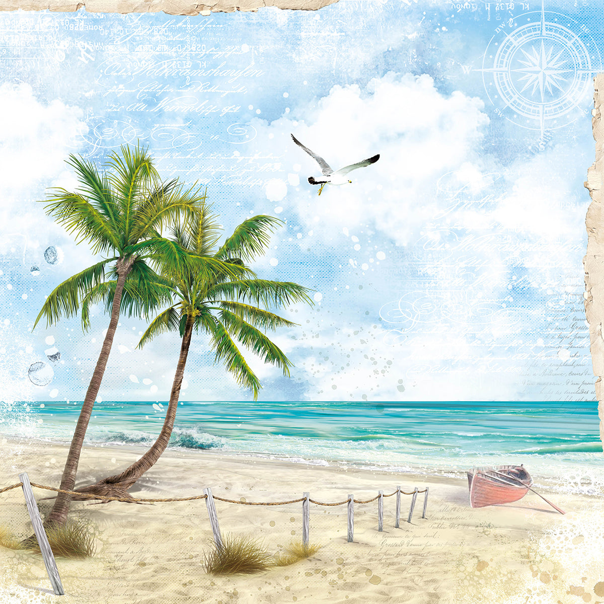 Ciao Bella Summer Breeze Paper Pad 12"x12" 12/Pkg