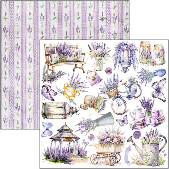 Morning In Provence Paper Pad 12"x12" 12/Pkg