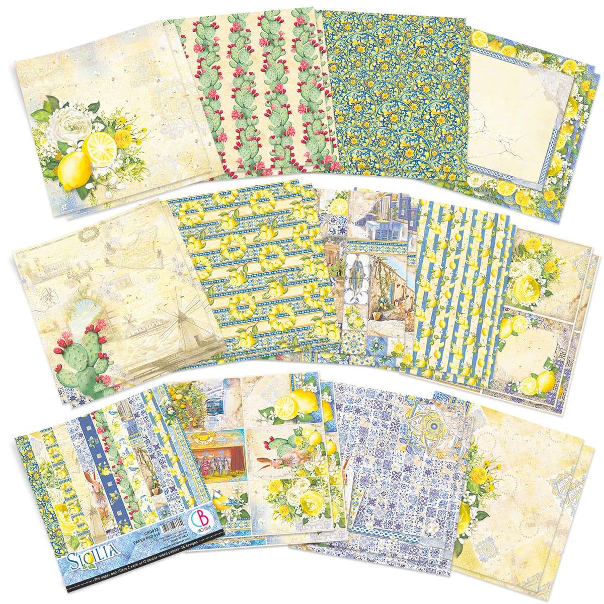 Ciao Bella Sicilia Paper Pad 6"x6" 24/Pkg