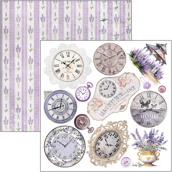 Morning In Provence Fussy Cut Pad 6"x6" 24/Pkg