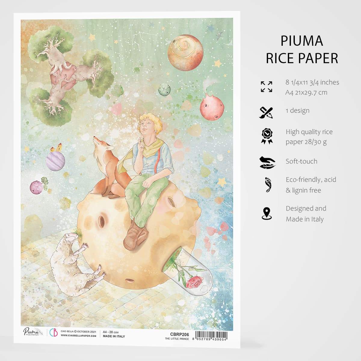 Ciao Bella Rice Paper A4 The Little Prince