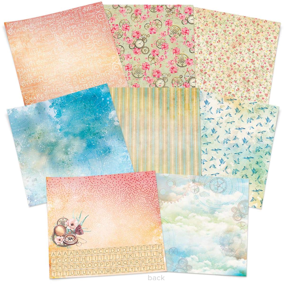 Ciao Bella The Little Prince Patterns Pad 12"x12" 8/Pkg