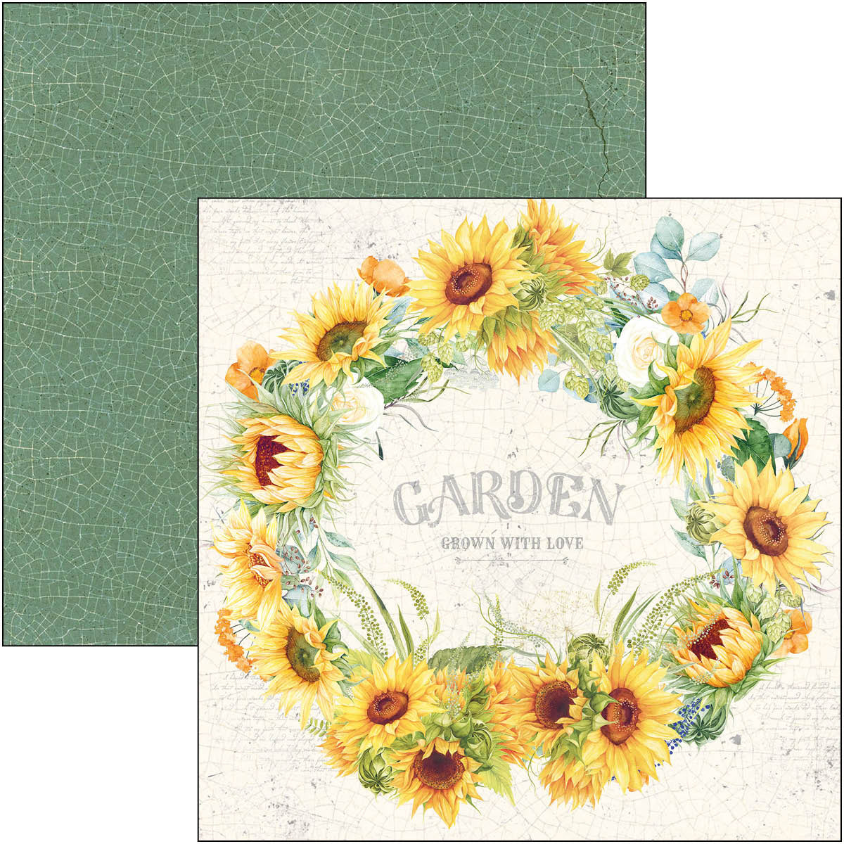 Ciao Bella Farmhouse Garden Patterns Pad 12"x12" 8/Pkg